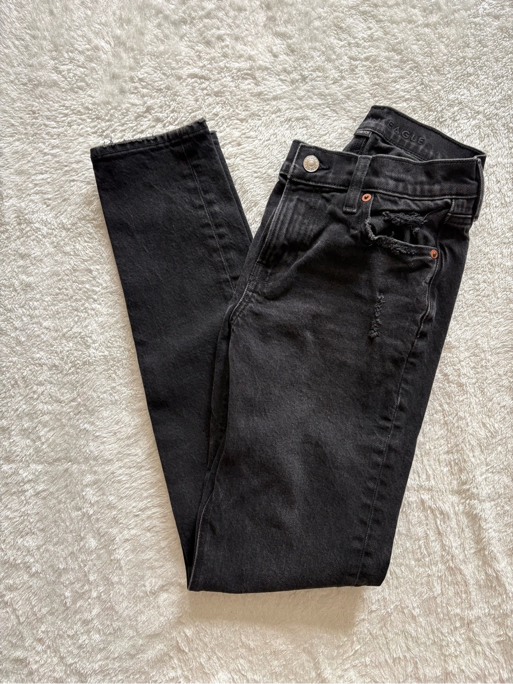 American Eagle Outfitters Black Stretch 90s Skinny Jeans